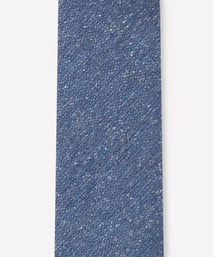 Airforce Blue Textured Slub Silk Tie