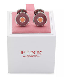 Purple & Pink Enamel Bullseye Cufflinks