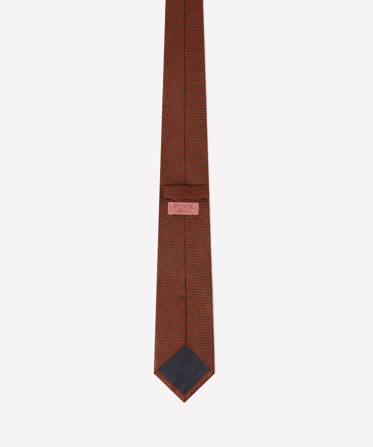 Brick Tonal Textured Woven Silk Tie