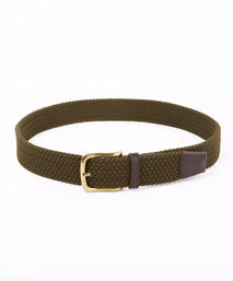 Olive Green Stretch Woven Belt