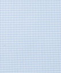 Pale Blue & White Slim Fit Royal Twill Puppytooth Formal Shirt