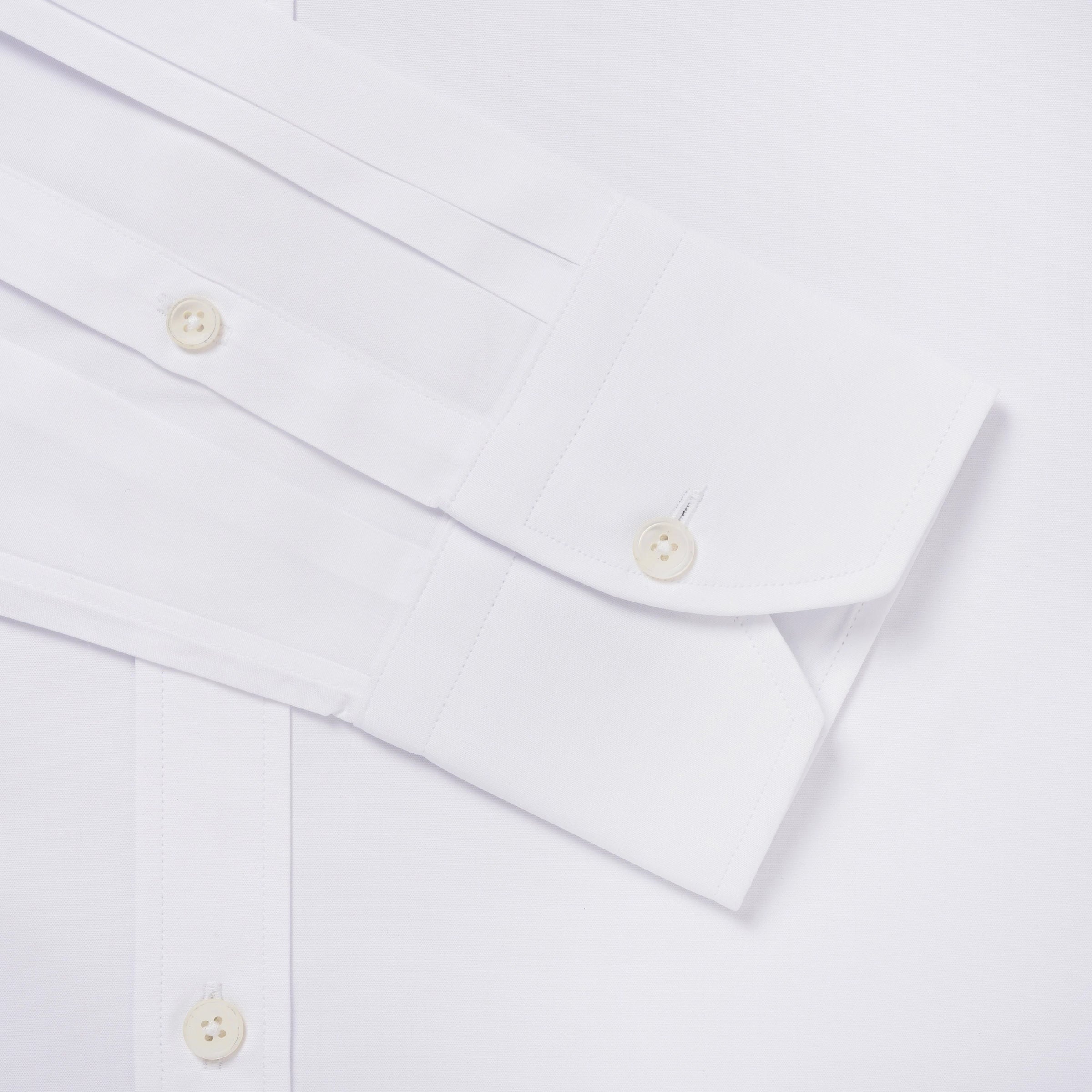 White Slim Fit Formal Ramses Poplin Shirt