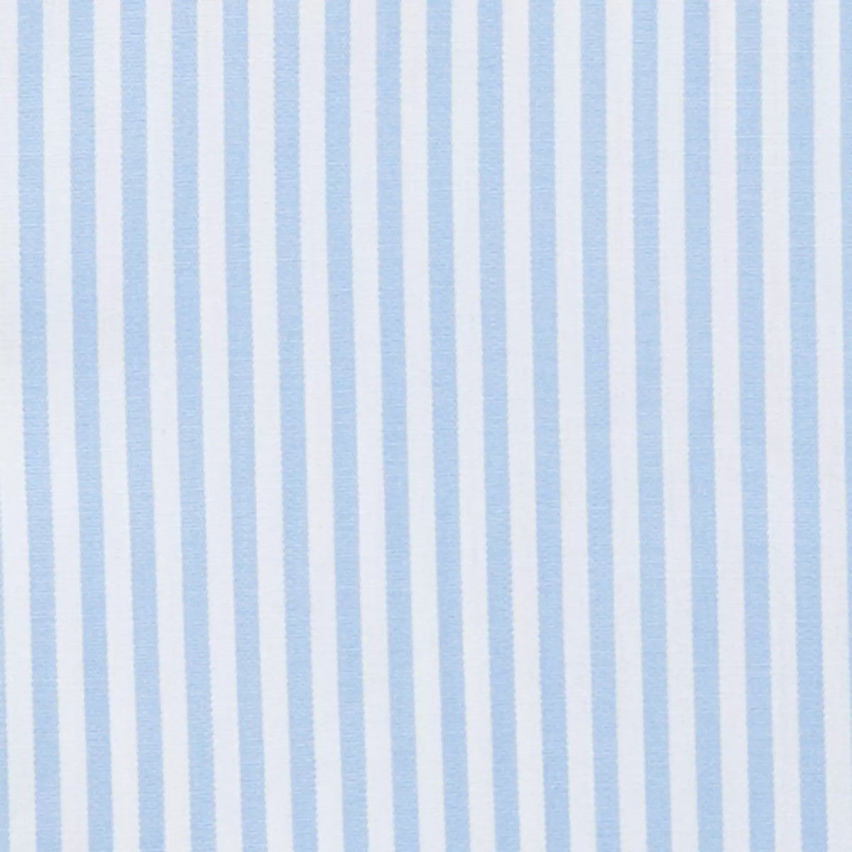 Pale Blue & White Tailored Fit Poplin Bengal Stripe Formal Shirt