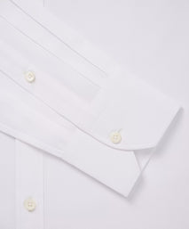 White Slim Fit Solid Cotton Formal Shirt