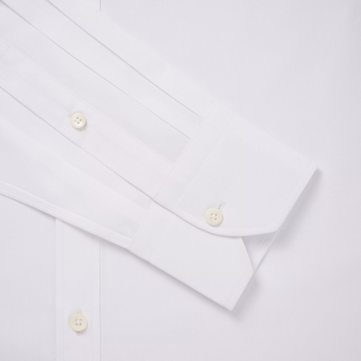 White Slim Fit Solid Cotton Formal Shirt