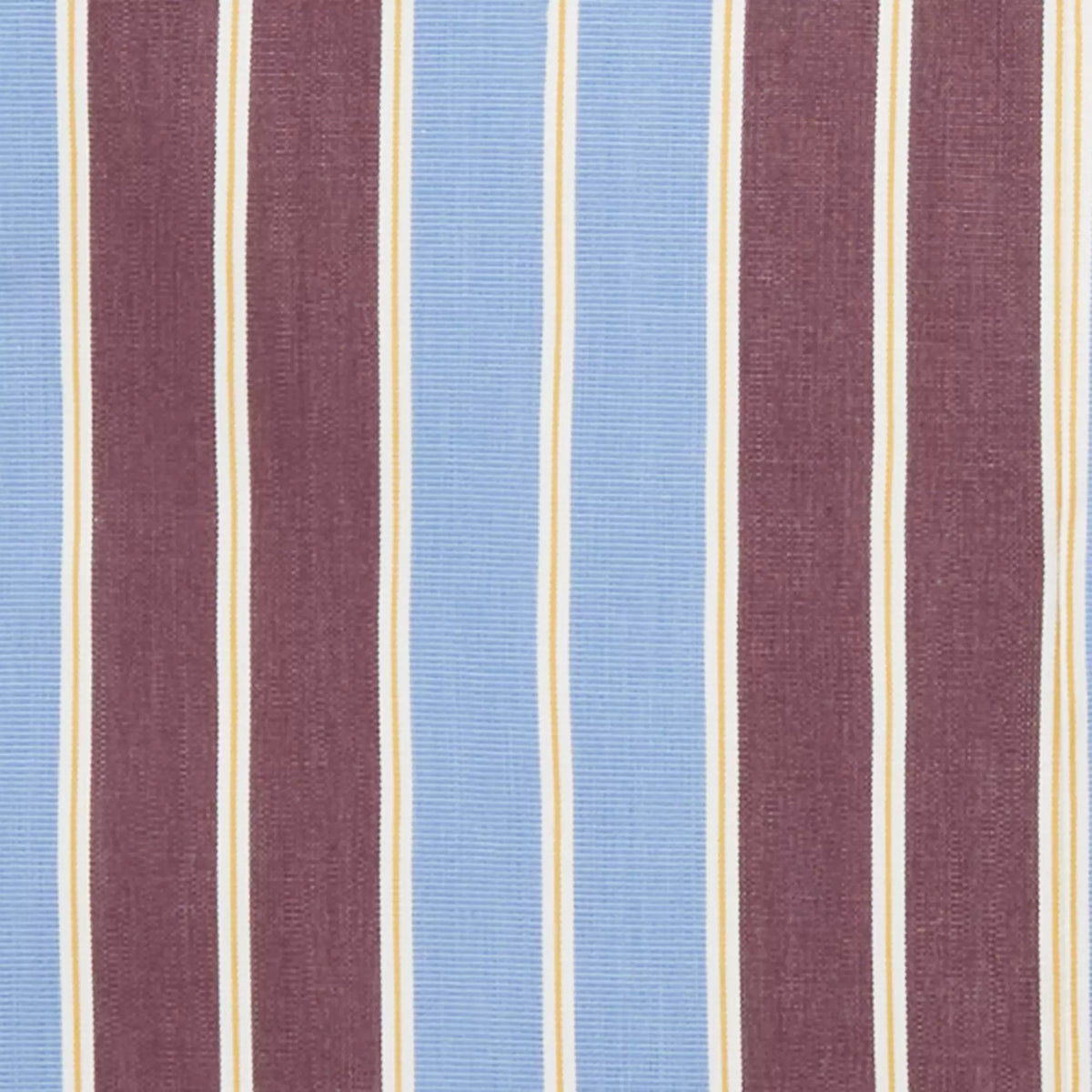 Blue & Purple Tailored Fit Double Cuff Block Stripe Formal Shirt