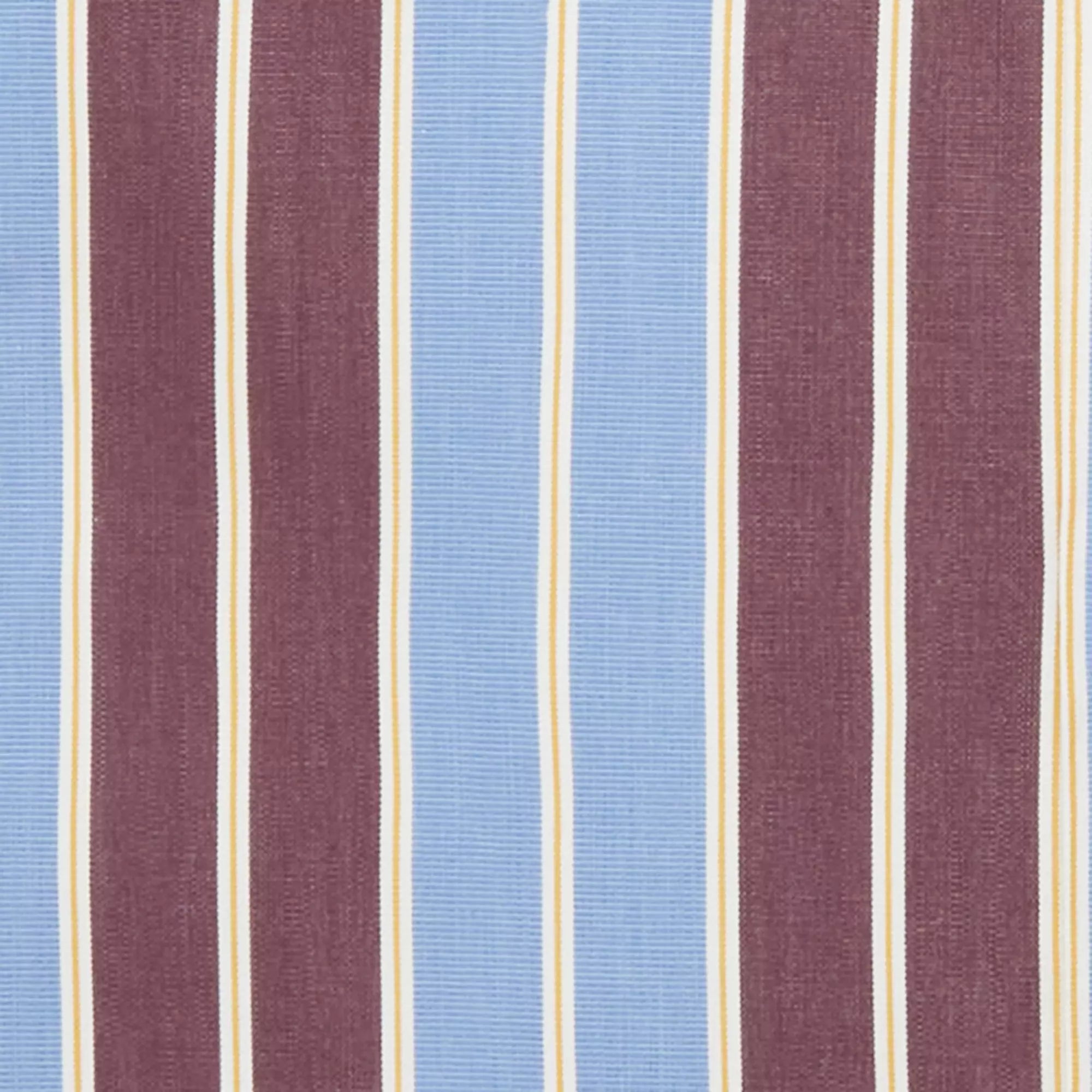 Blue & Purple Tailored Fit Double Cuff Block Stripe Formal Shirt