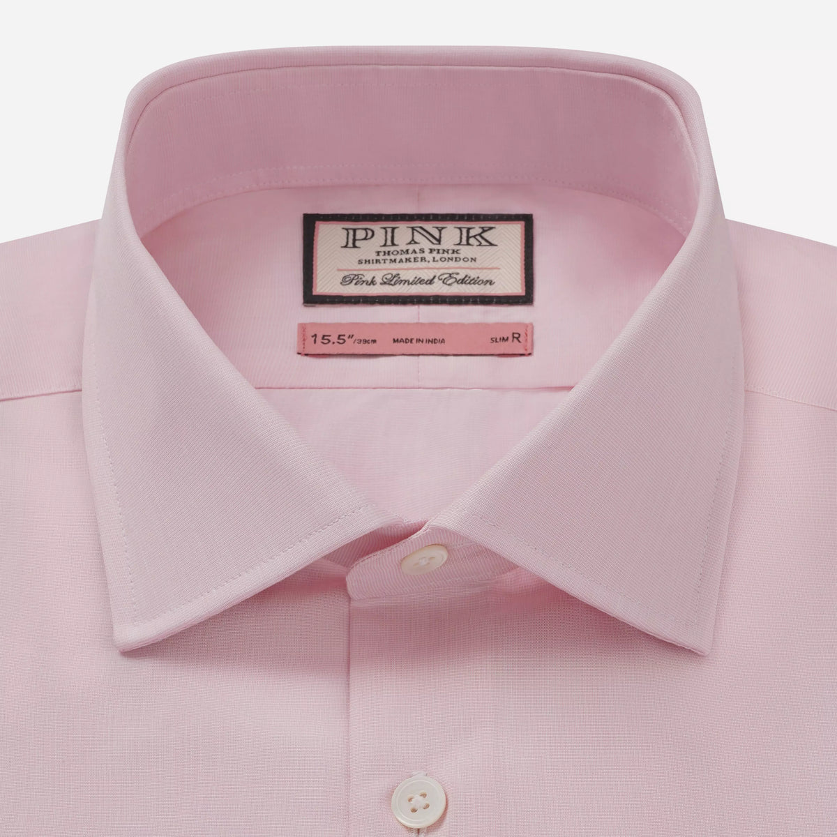 Pale Pink Slim Fit End On End Formal Shirt