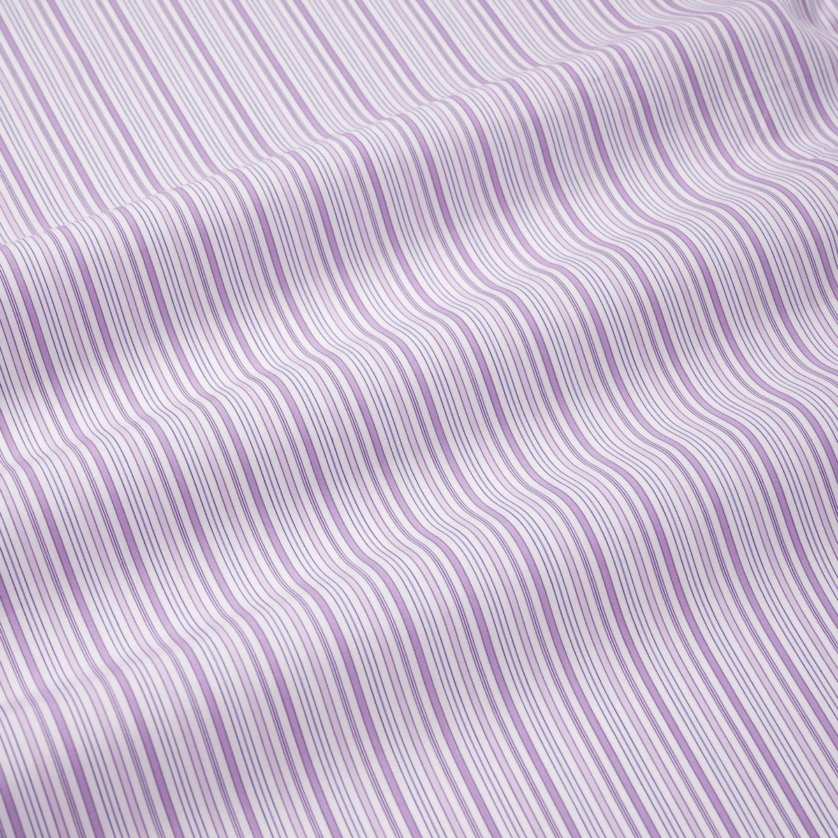Lilac & White Slim Fit Supraluxe Multi Stripe Formal Shirt