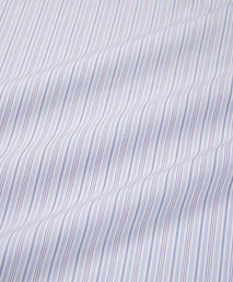 Blue & White Tailored Fit Supraluxe Multi Stripe Formal Shirt