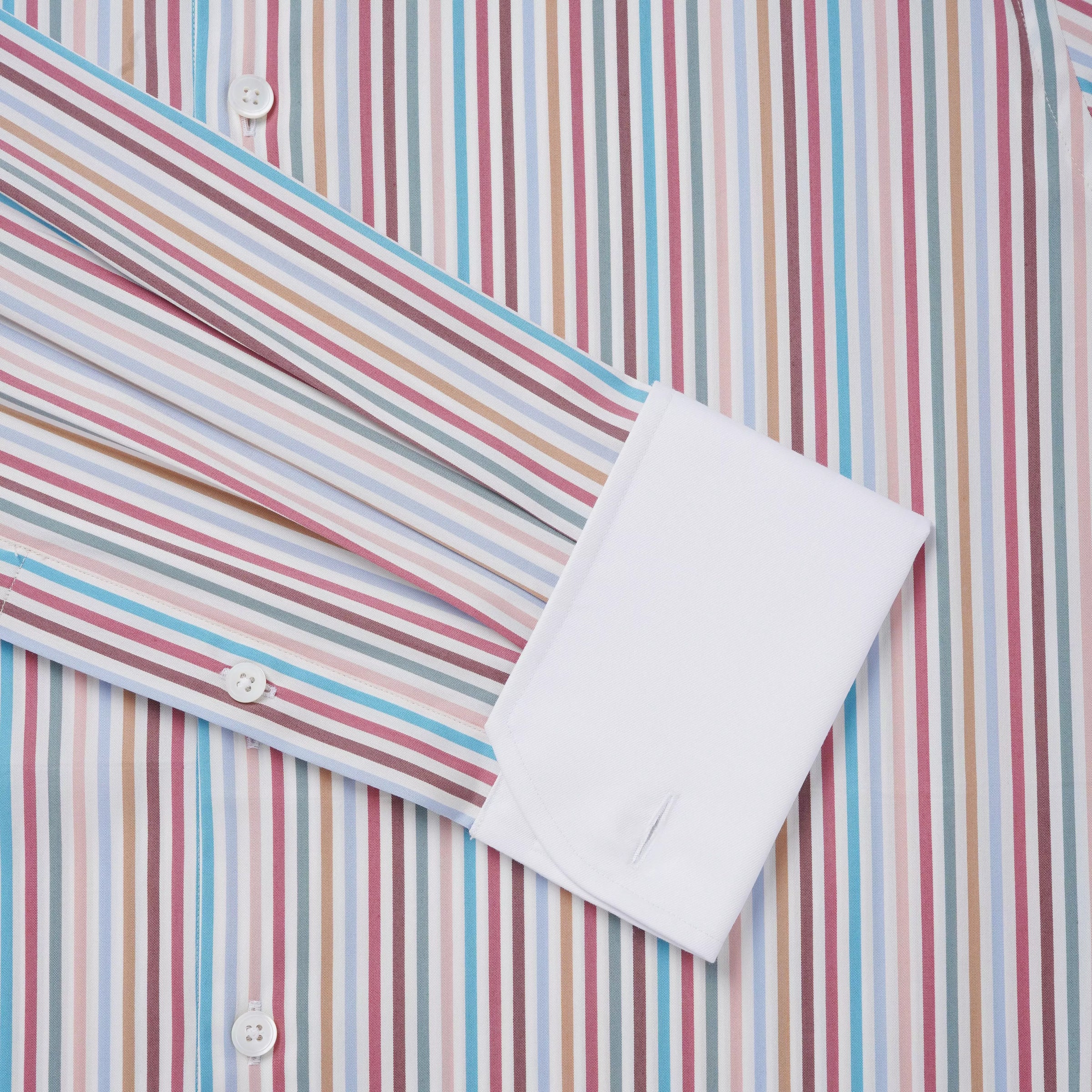 Multicolour Classic Fit Multi Bengal Stripe Formal Shirt