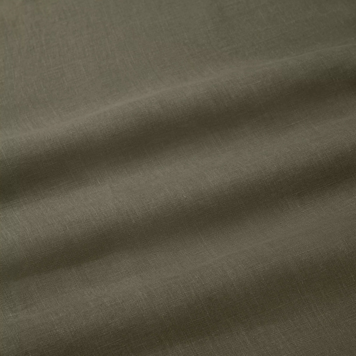 Khaki Green Classic Fit Smart Casual Linen Slub Shirt