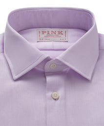 Pale Pink Slim Fit Jacquard Weave Formal Shirt