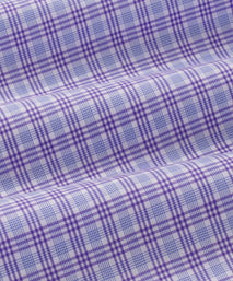 Pale Blue & Purple Slim Fit Fine Multi Check Formal Shirt