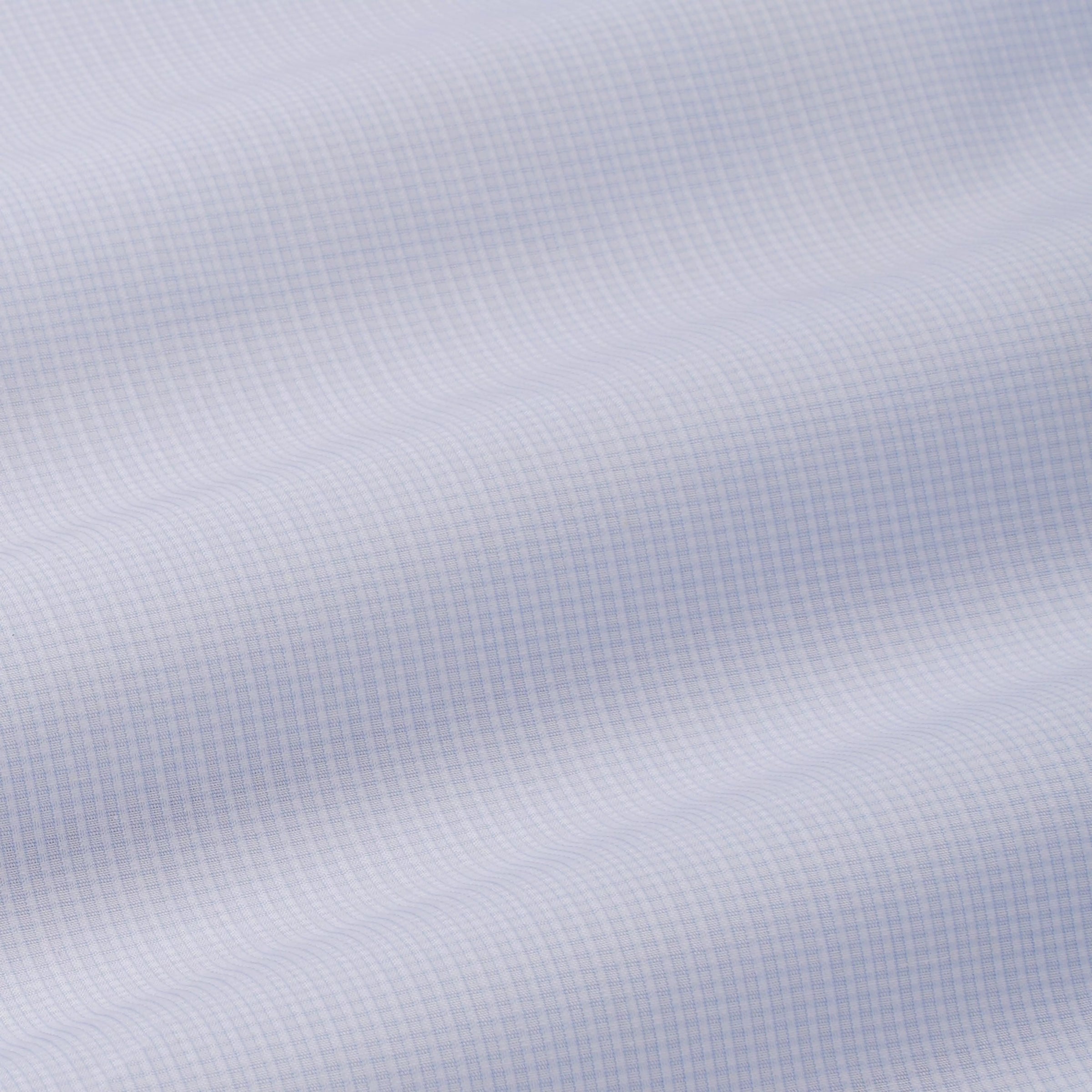 Pale Blue Tailored Fit Micro Check Formal Shirt