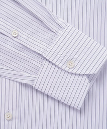 White & Black Tailored Fit Fine Stripe Formal Shirt