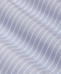 Pale Blue & White Tailored Fit Stripe Formal Shirt