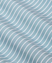Teal & White Tailored Fit Stripe Formal Shirt