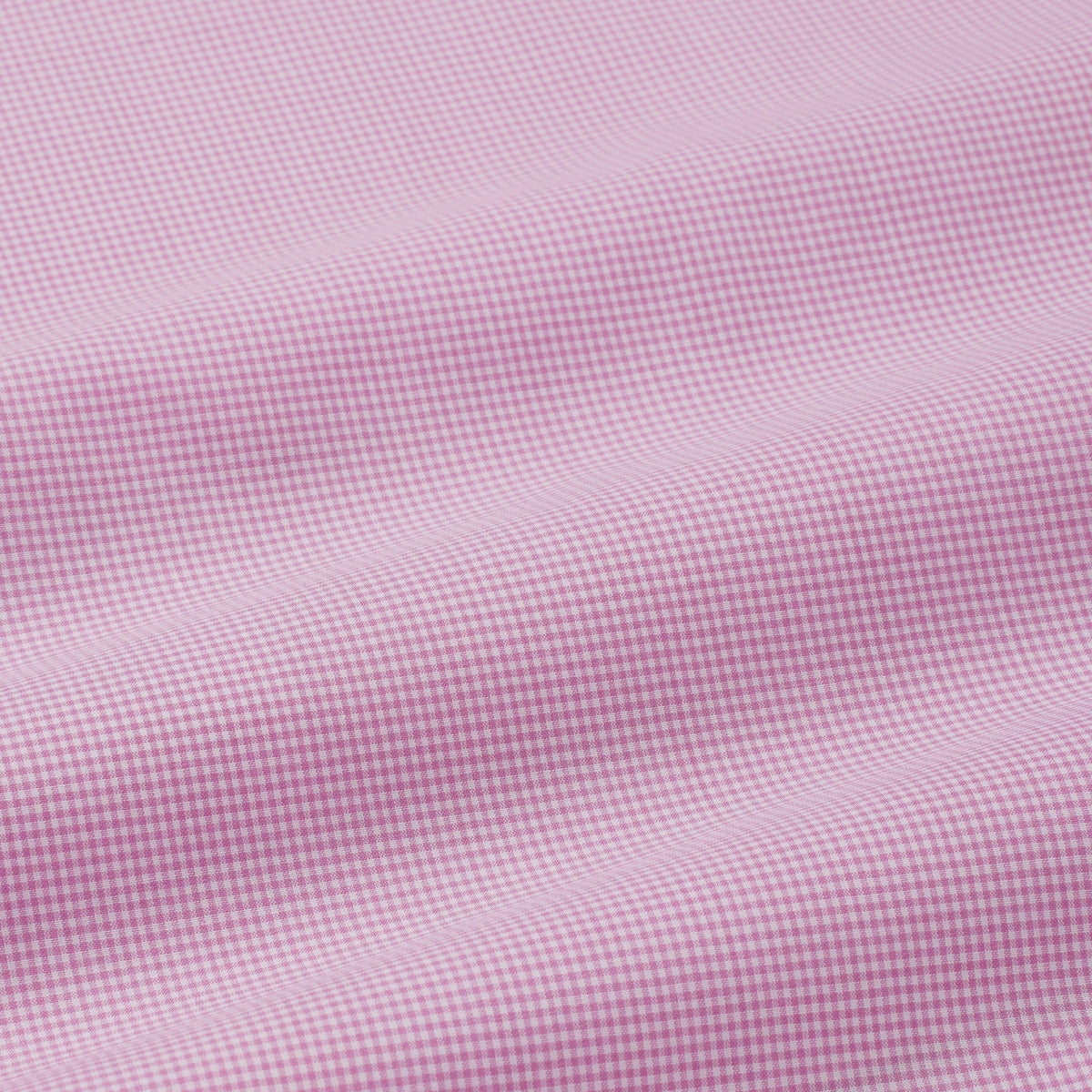 Pink & White Tailored Fit Micro Gingham Check Formal Shirt