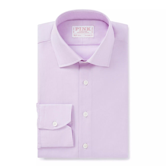 Lilac Tailored Fit End On End Formal Shirt