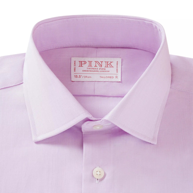 Lilac Tailored Fit End On End Formal Shirt