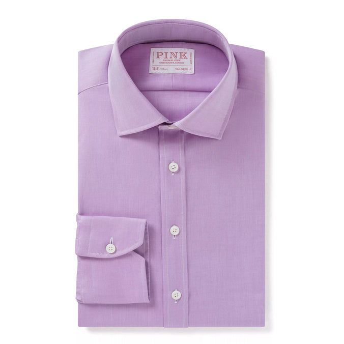 Lilac Tailored Fit Twill Formal Shirt