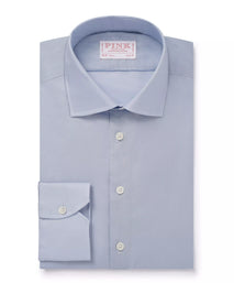 Pale Blue Slim Fit Lightweight Cotton Formal Shirt