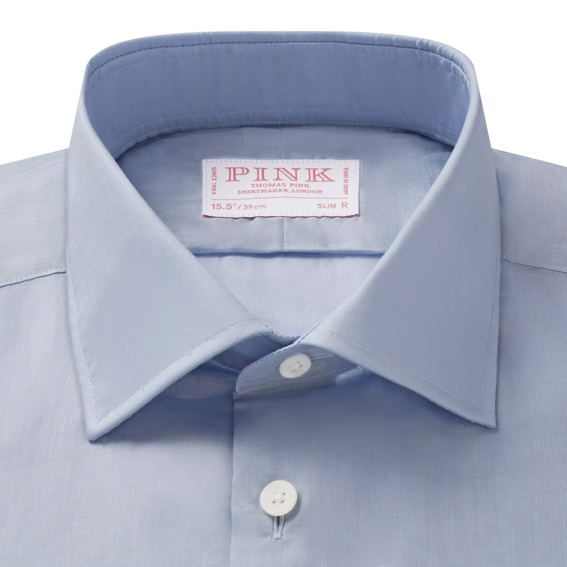 Pale Blue Slim Fit Lightweight Cotton Formal Shirt
