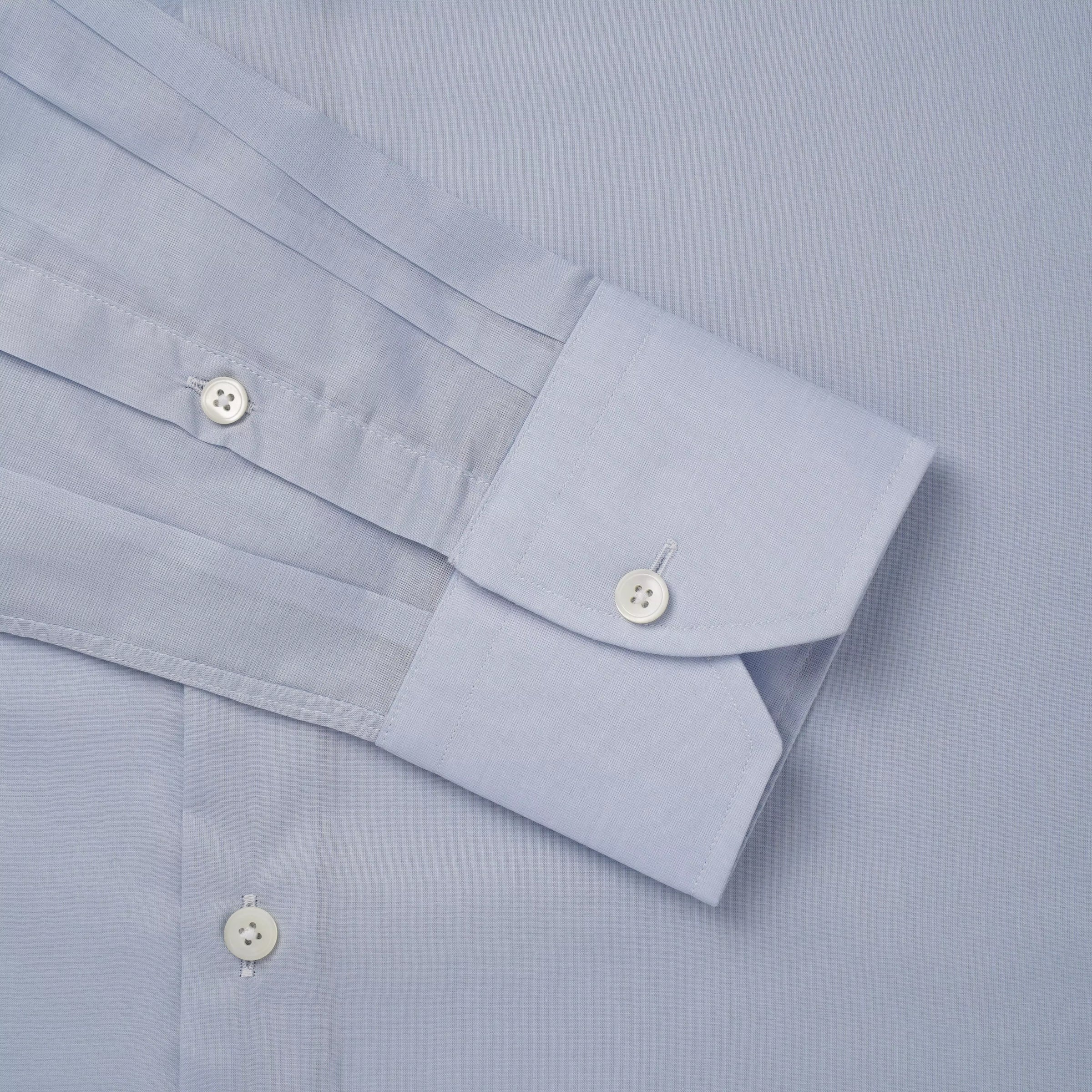 Pale Blue Slim Fit Lightweight Cotton Formal Shirt