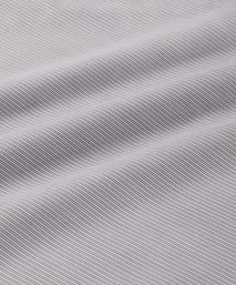 Grey & White Slim Fit Poplin Needle Stripe Formal Shirt