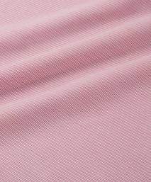 Pink & White Slim Fit Poplin Needle Stripe Formal Shirt