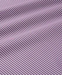 Purple & White Slim Fit Portland Stripe Formal Shirt