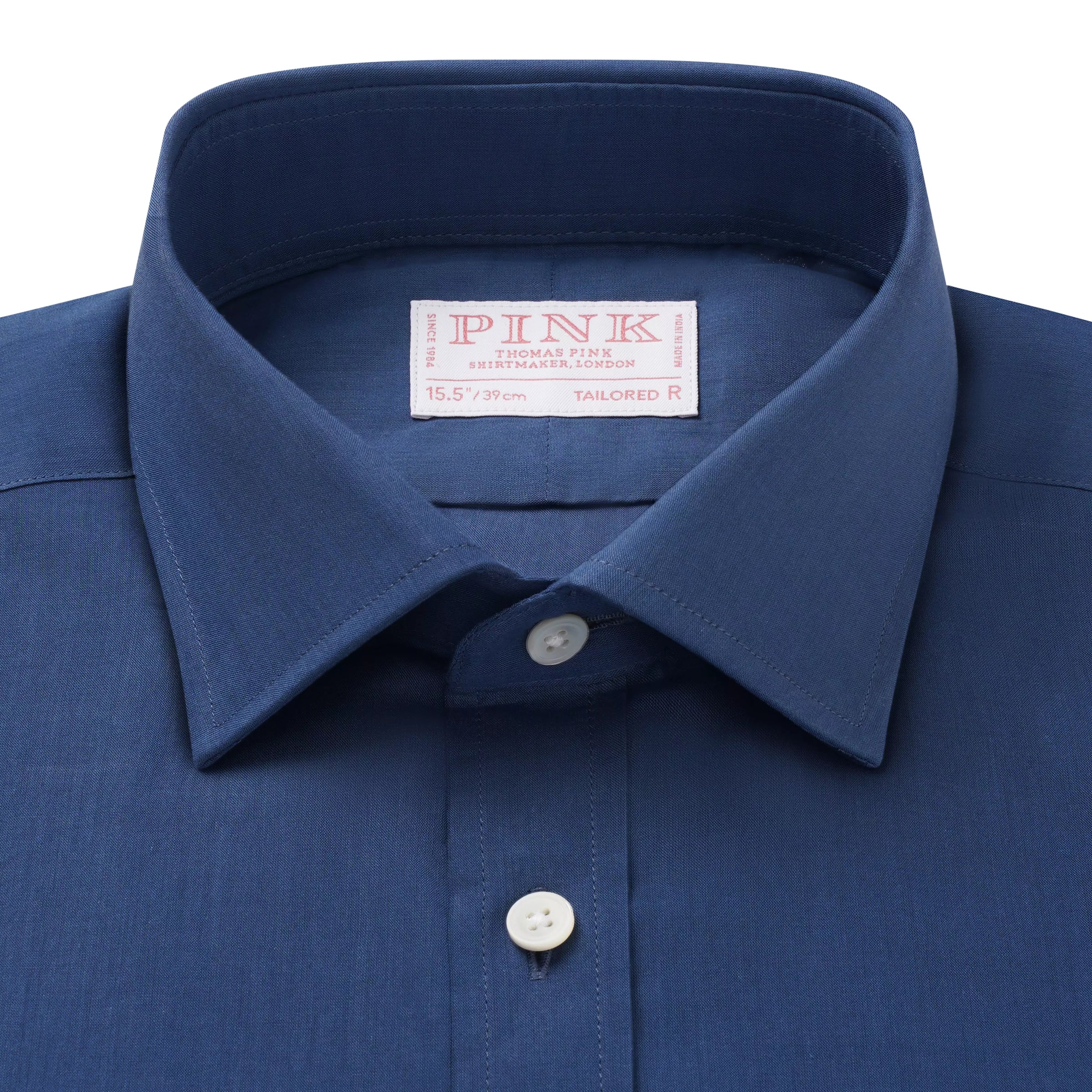 Teal & Blue Tailored Fit Cotton Mussoletta Formal Shirt