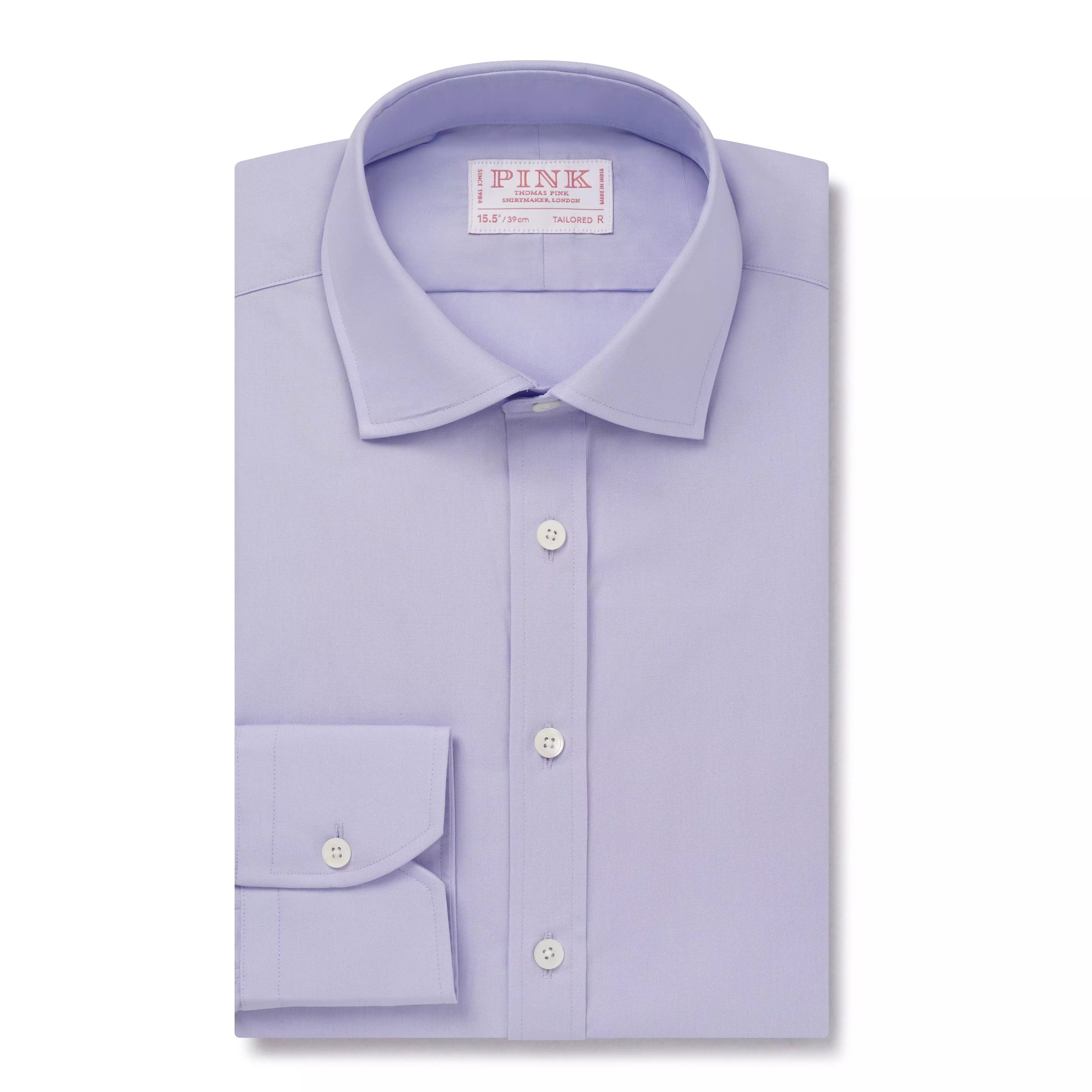Lilac Tailored Fit Cotton Poplin Formal Shirt