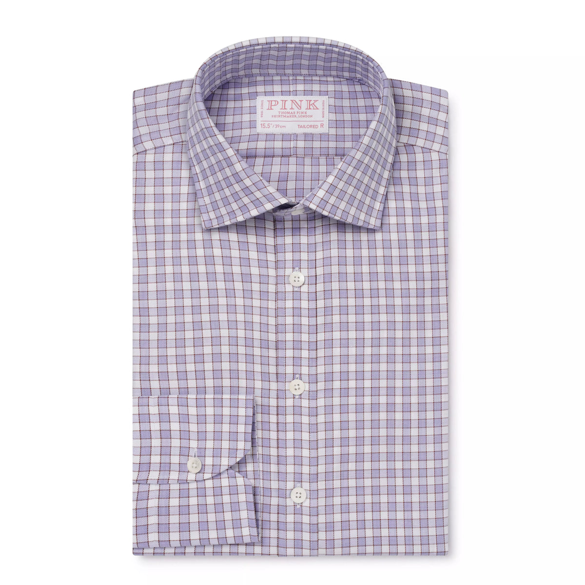 White & Multi Tailored Fit Multi Track Stripe Formal Shirt
