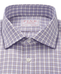 White & Multi Tailored Fit Multi Track Stripe Formal Shirt