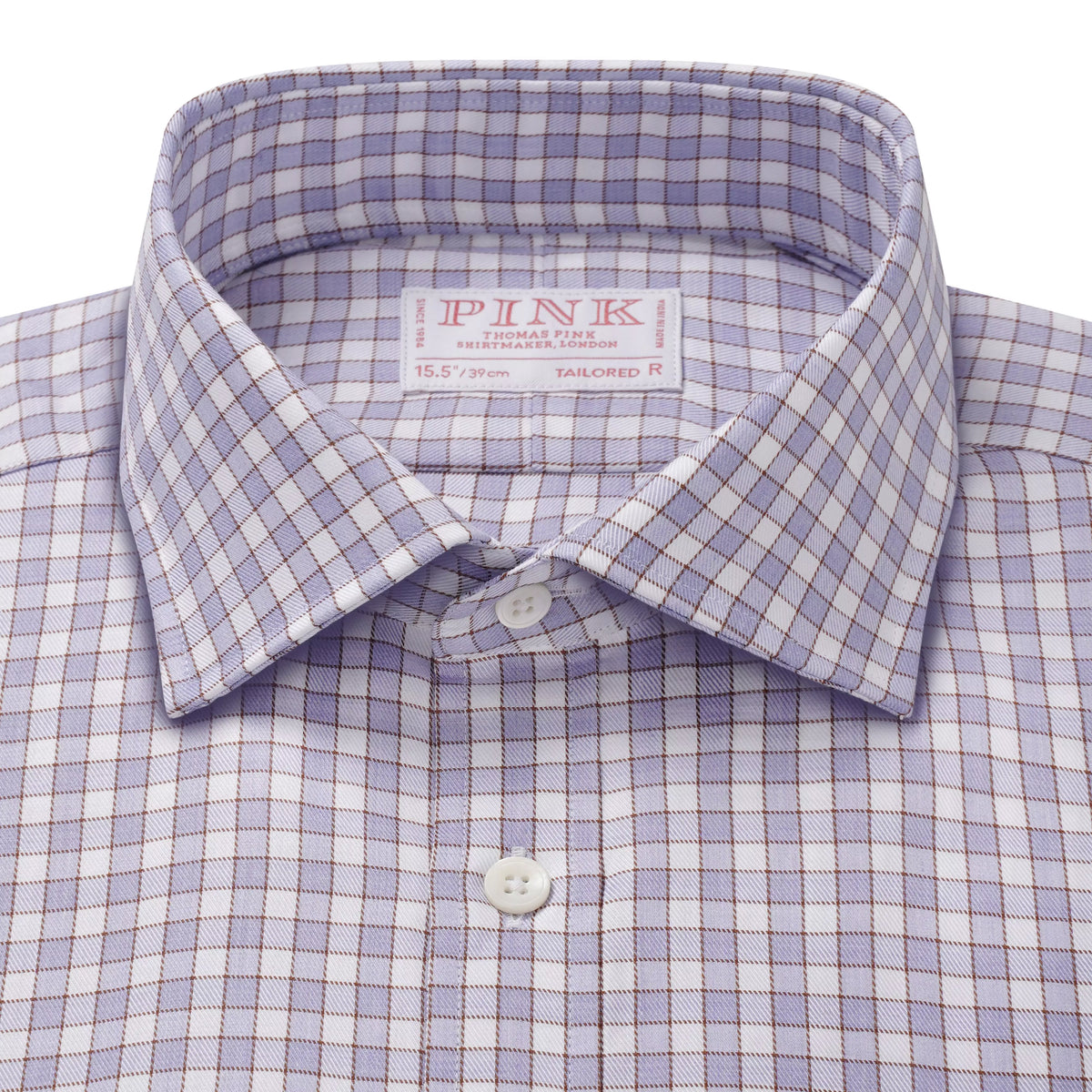 White & Multi Tailored Fit Multi Track Stripe Formal Shirt