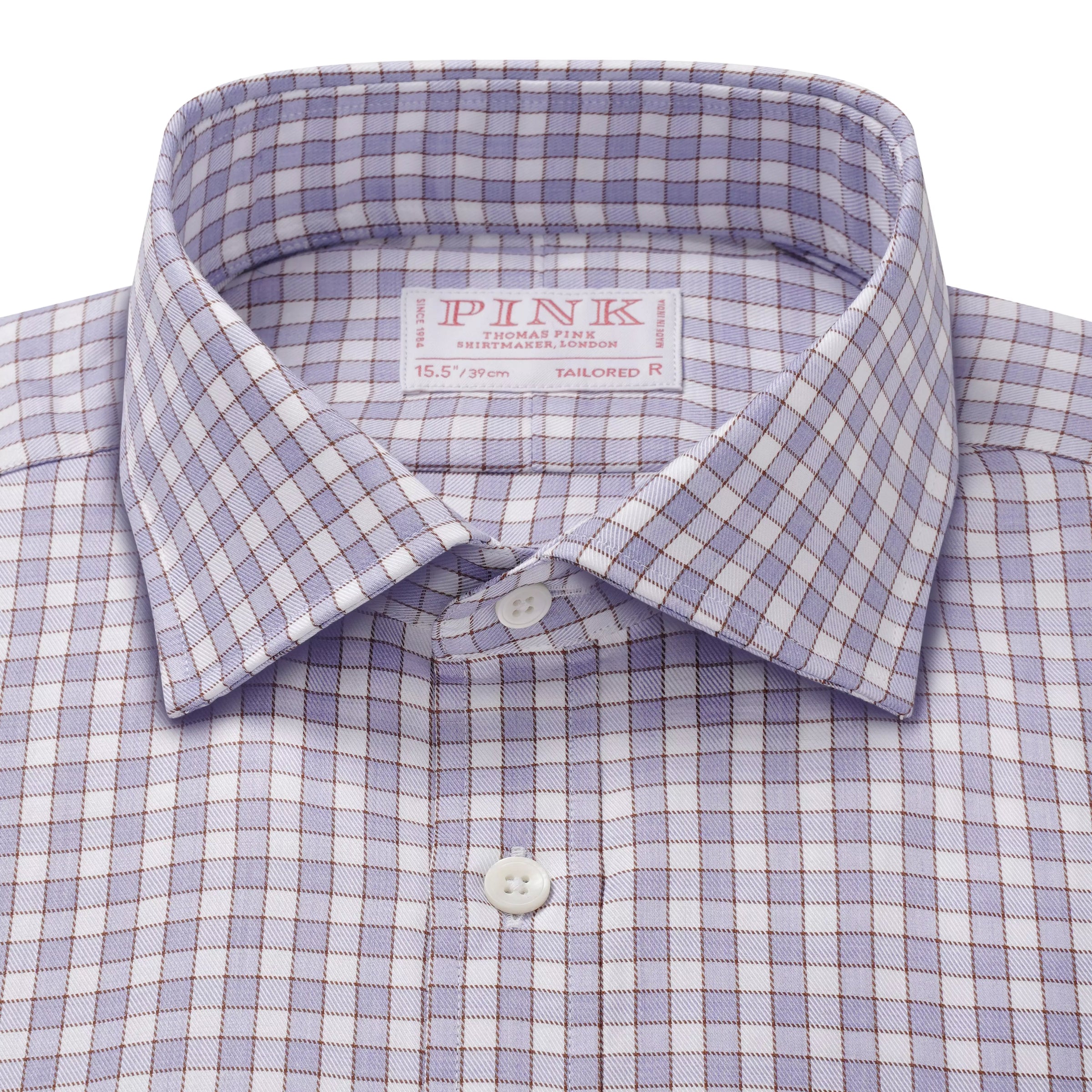 White & Multi Tailored Fit Multi Track Stripe Formal Shirt