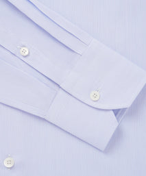Blue & White Tailored Fit Hairline Stripe Formal Shirt
