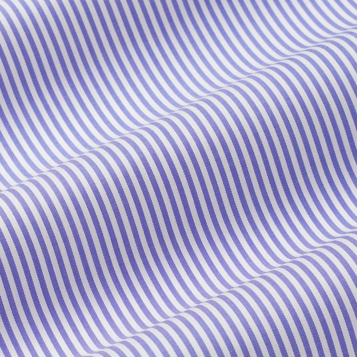 Blue & Navy Tailored Fit Bengal Twill Stripe Formal Shirt