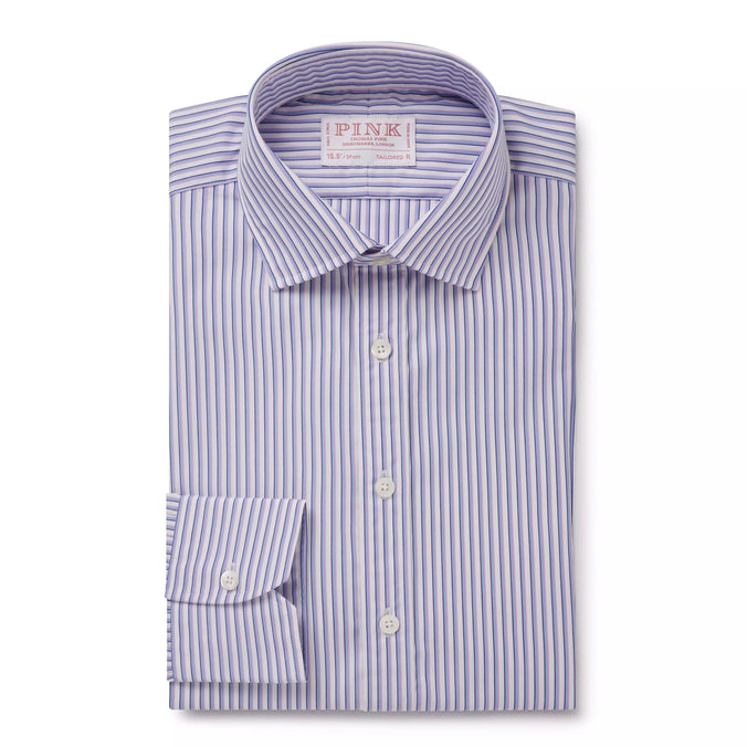 Multi Tailored Fit Regent Stripe Formal Shirt