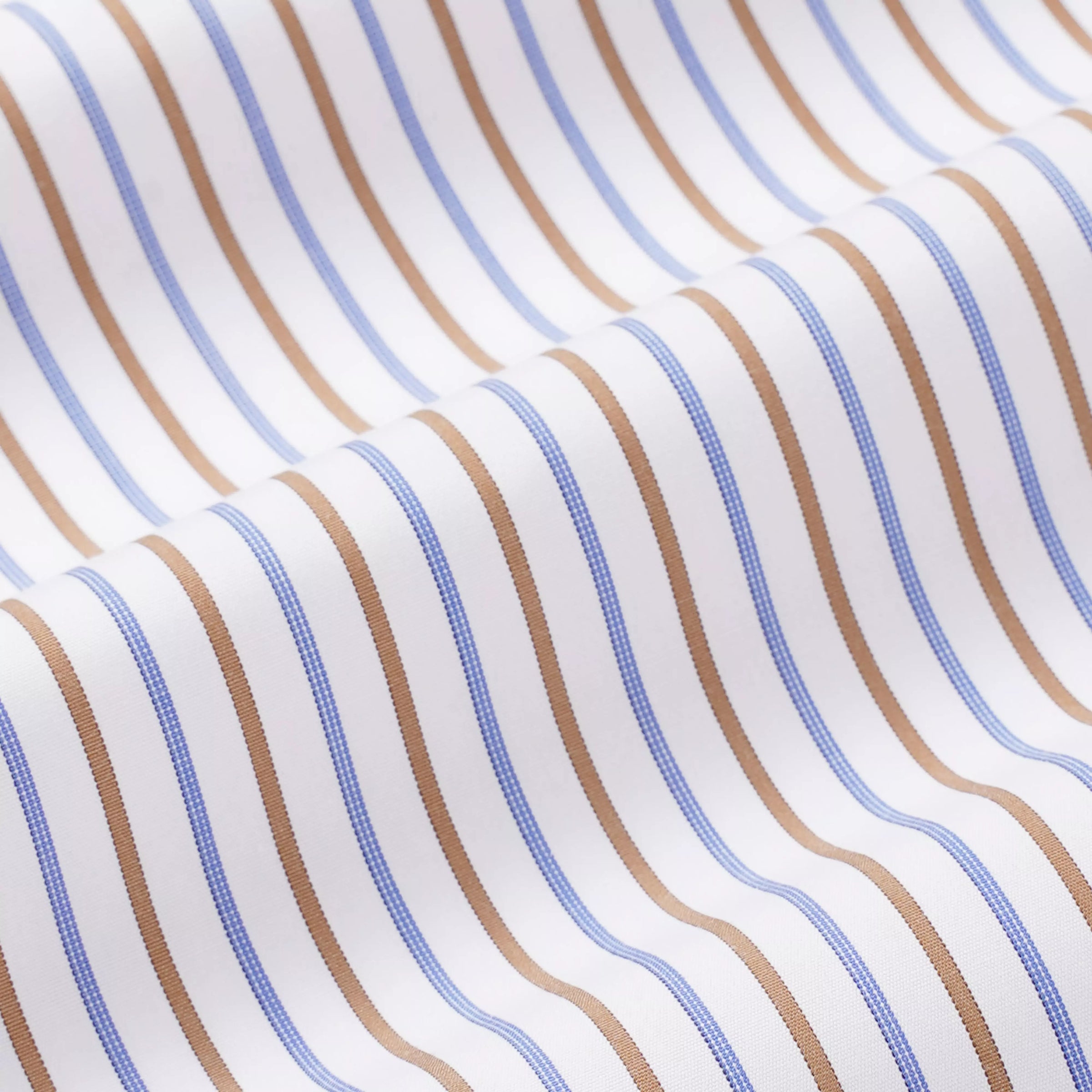 White & Multi Tailored Fit Regent Stripe Formal Shirt