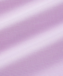 Pink & White Classic Fit Double Cuff Micro Pow Check Formal Shirt