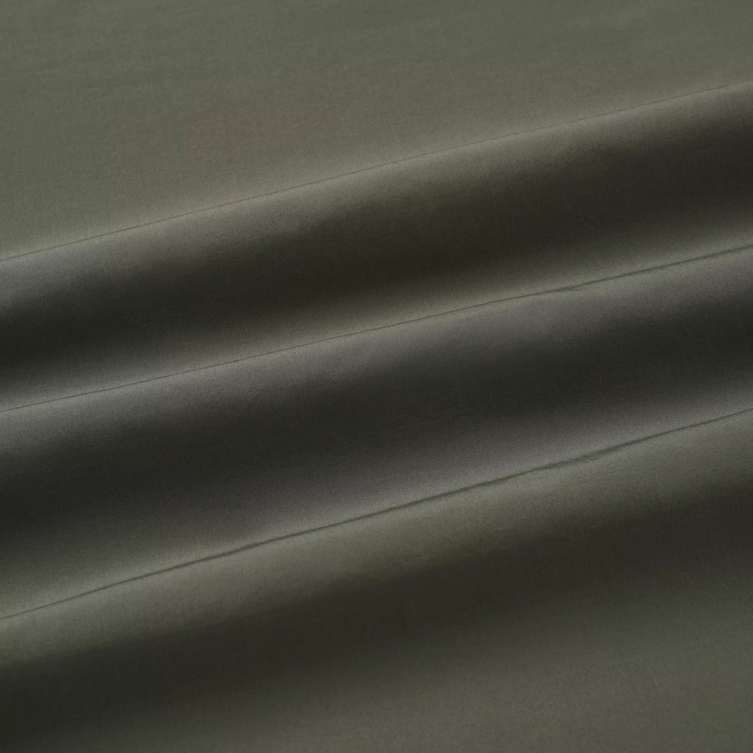 Olive Green Slim Fit Solid Cotton Poplin Formal Shirt