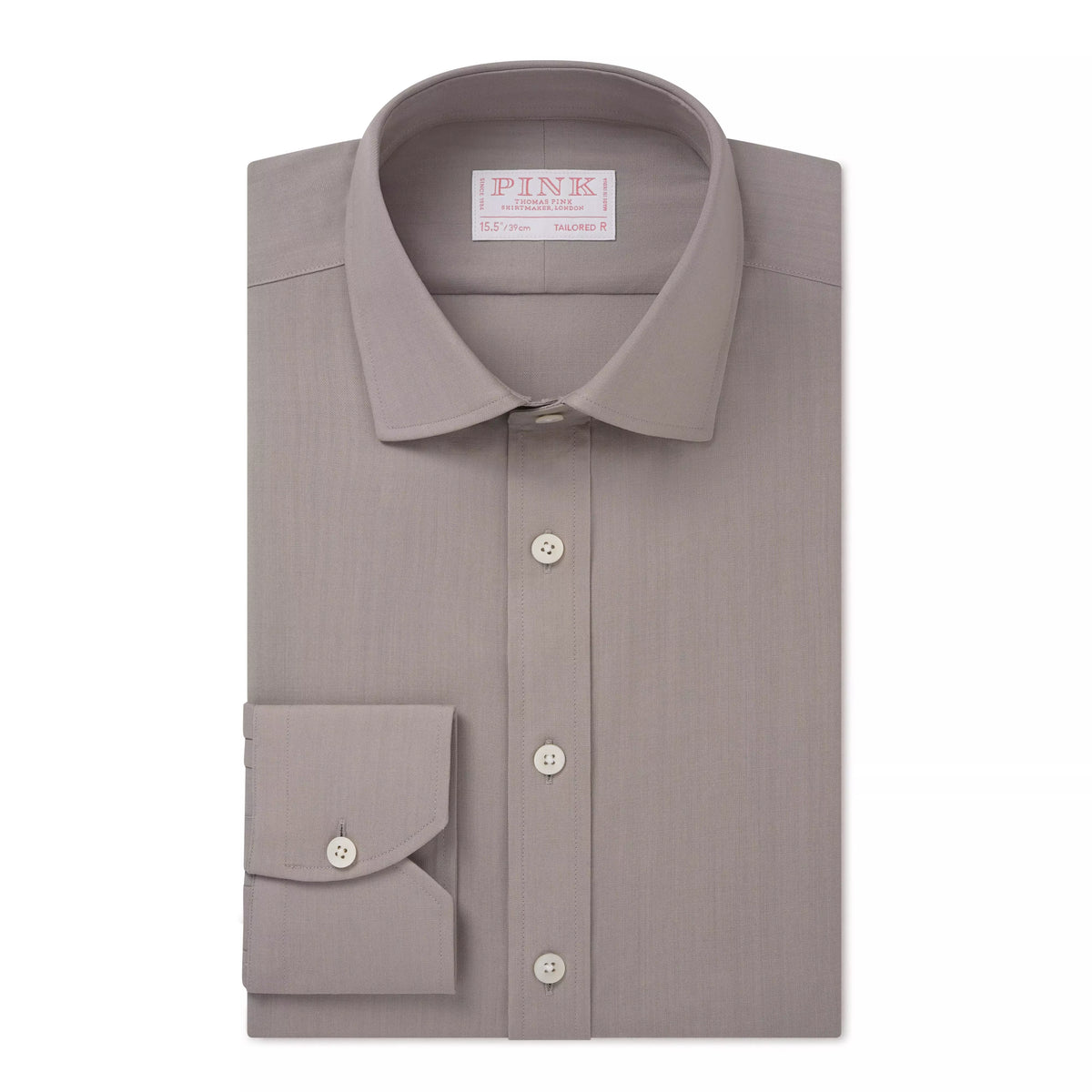 Stone Tailored Fit Lightweight Wool Formal Shirt