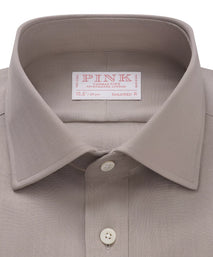 Stone Tailored Fit Lightweight Wool Formal Shirt