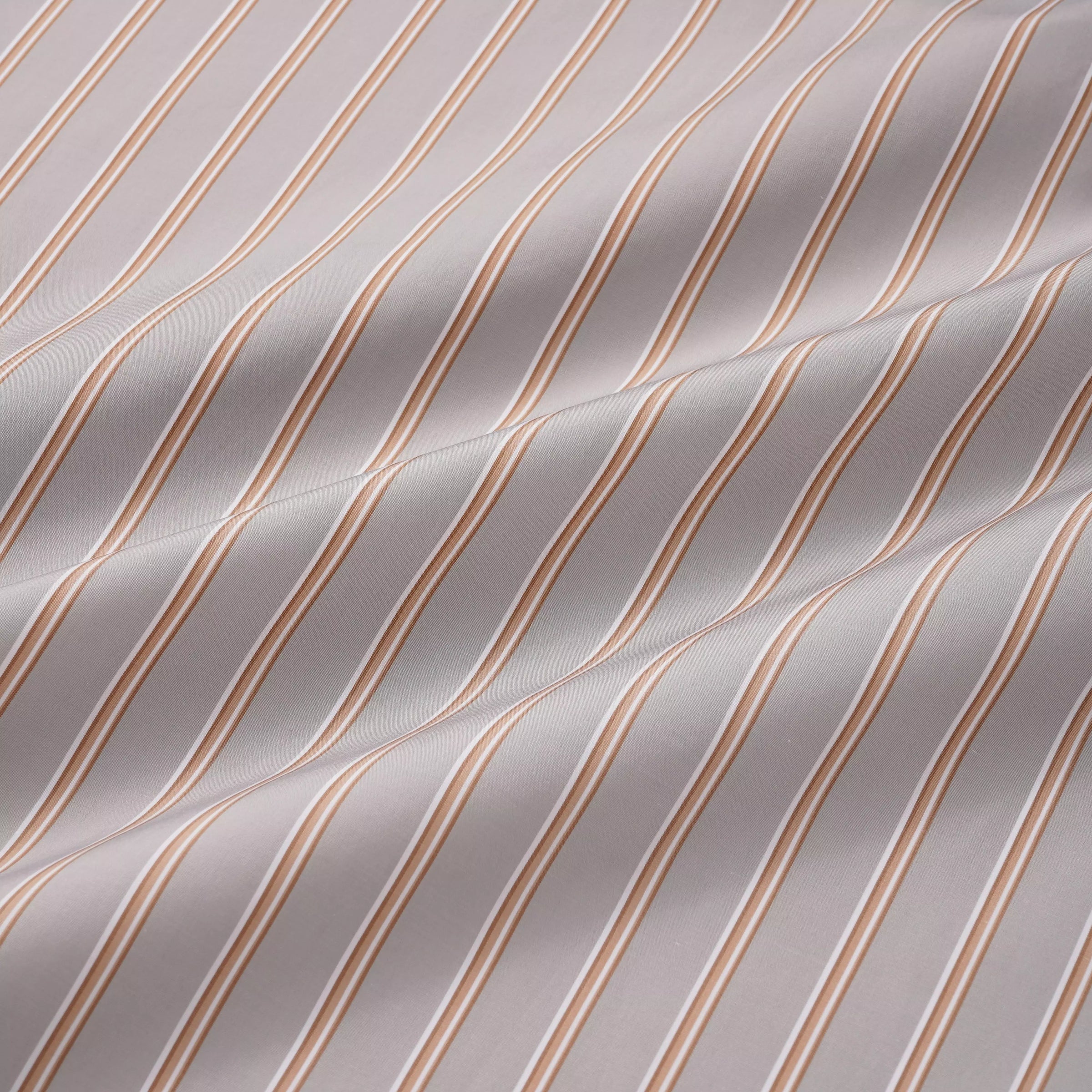 Oatmeal & Multicolour Tailored Fit Multi Track Stripe Formal Shirt