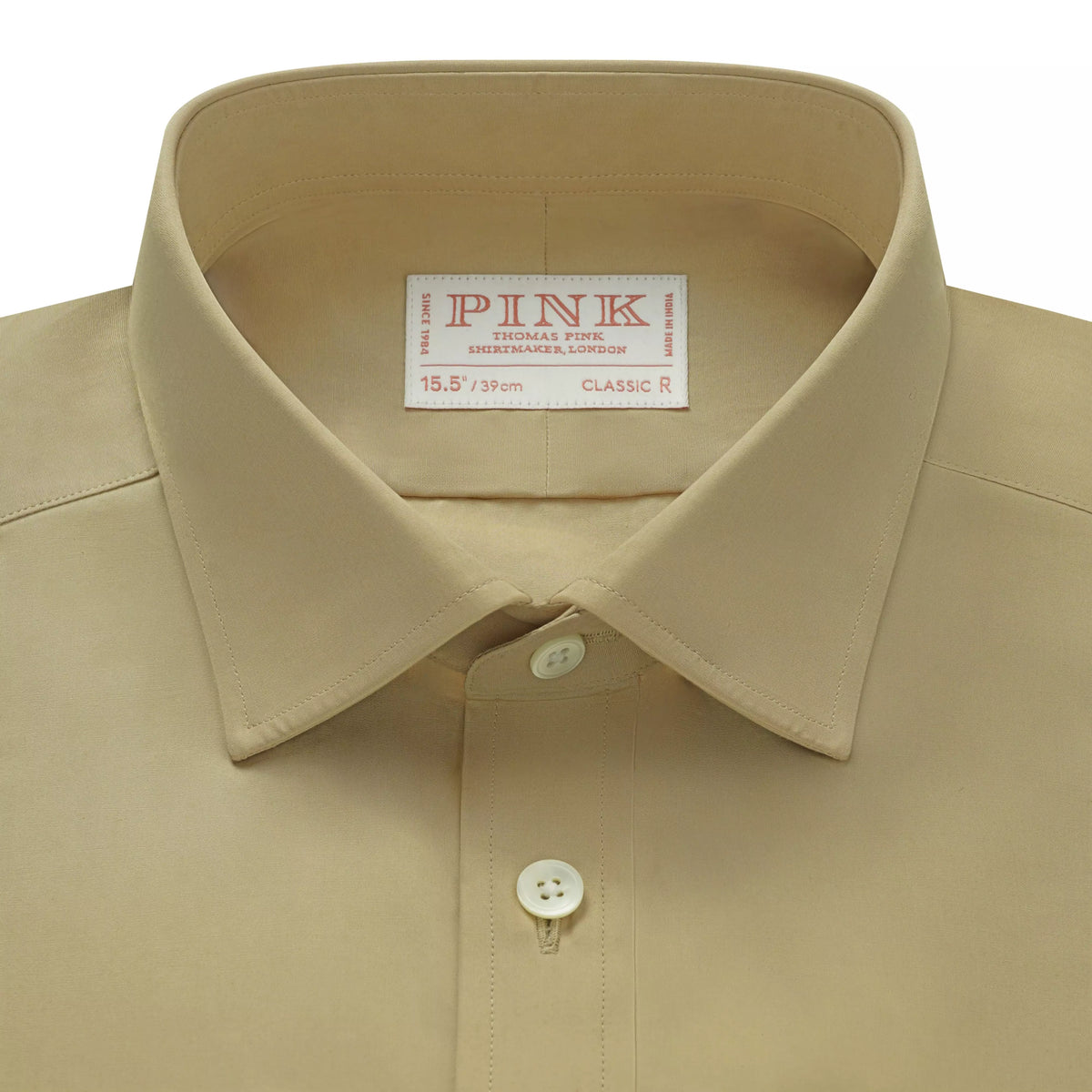 Oatmeal Classic Fit Cotton Poplin Formal Shirt