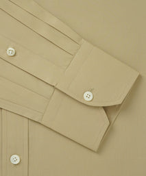 Oatmeal Classic Fit Cotton Poplin Formal Shirt