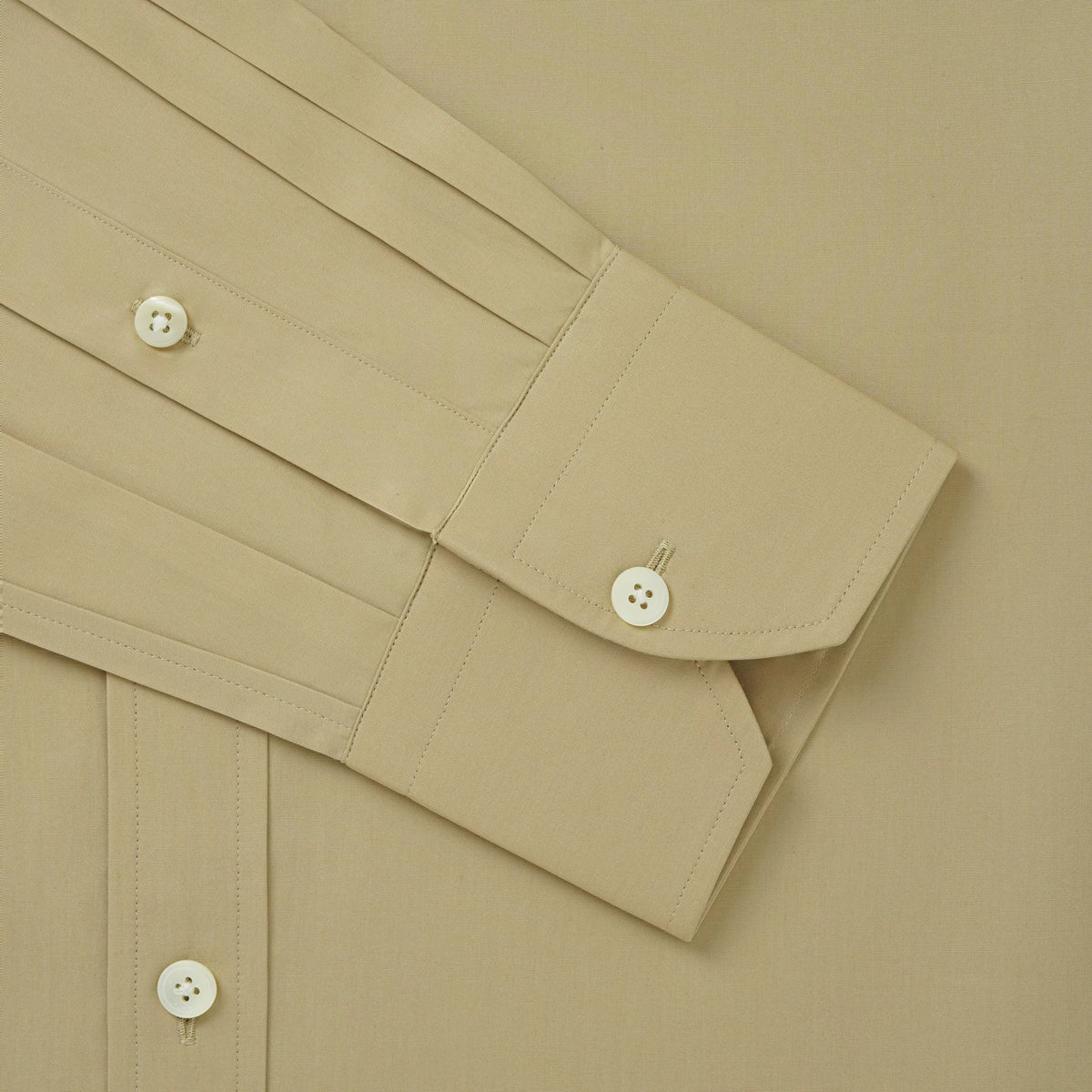 Oatmeal Classic Fit Cotton Poplin Formal Shirt